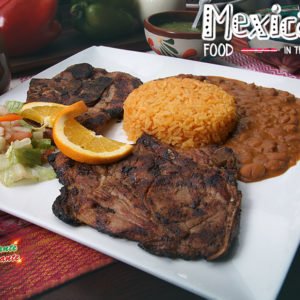 CHULETA DE PUERCO FRITA O A LA PARRILLA.